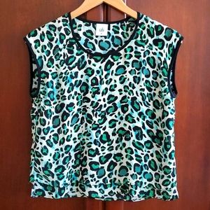 Cabi Animal Print Sleeveless Top